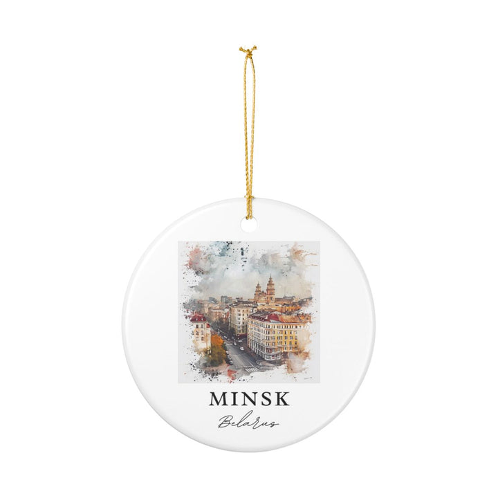 Minsk Belarus Ornament: Unique Minsk Souvenir, Minsk Belarus Xmas Decor, and Authentic Minsk Gift
