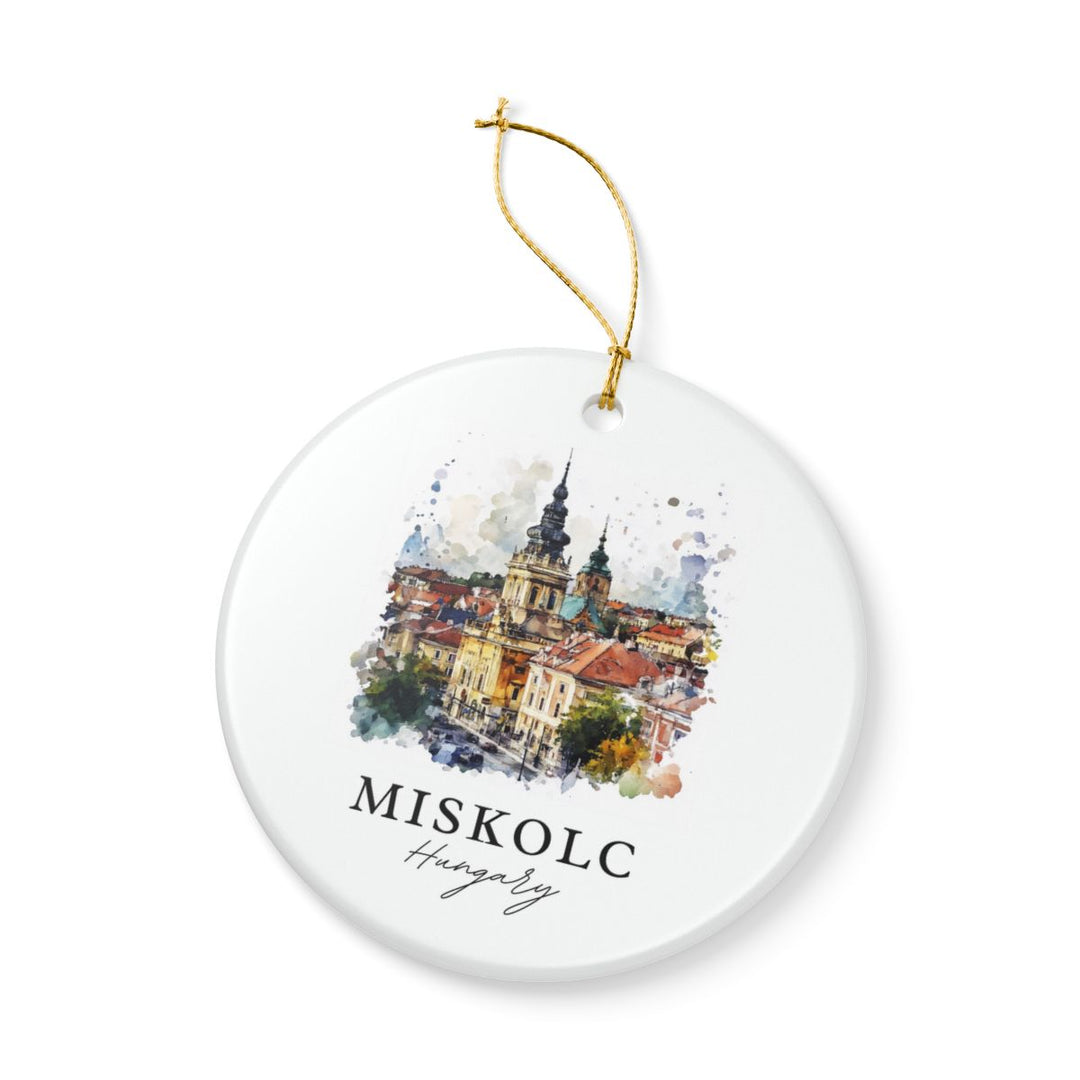 Miskolc Hungary Ornament: Unique Miskolc Souvenir, Miskolc Hungary Xmas Decor, and Authentic Miskolc Gift