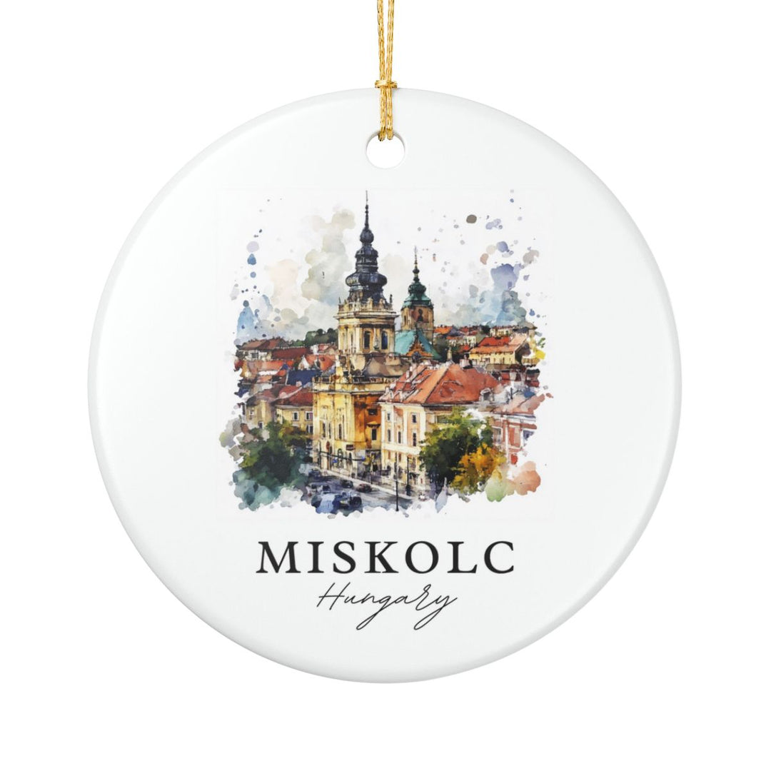 Miskolc Hungary Ornament: Unique Miskolc Souvenir, Miskolc Hungary Xmas Decor, and Authentic Miskolc Gift