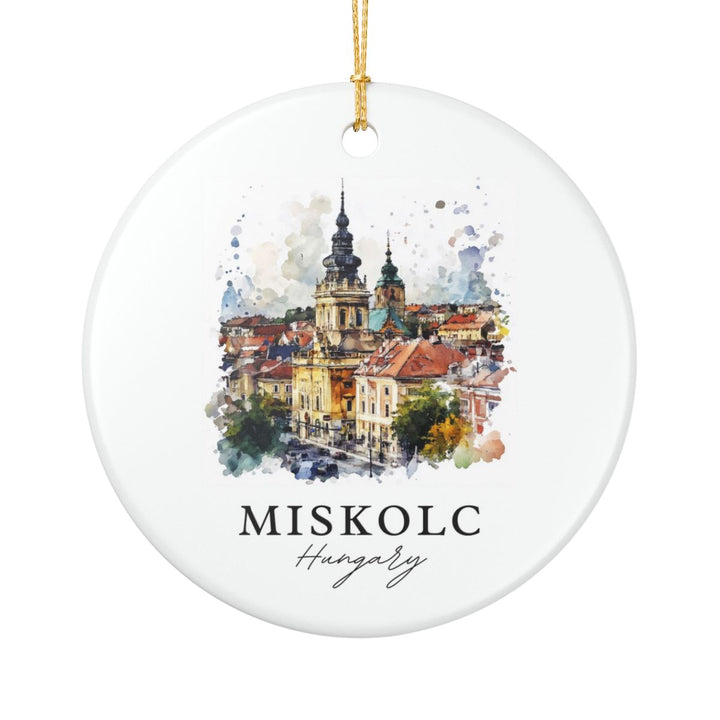 Miskolc Hungary Ornament: Unique Miskolc Souvenir, Miskolc Hungary Xmas Decor, and Authentic Miskolc Gift