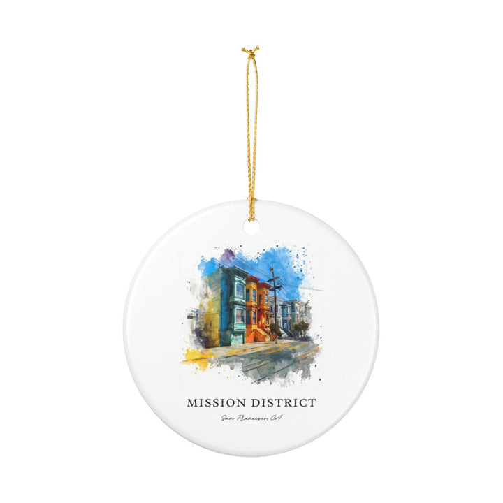 Mission District California Ornament: Unique Mission District Souvenir, Mission District California Xmas Decor, and Authentic Mission District Gift