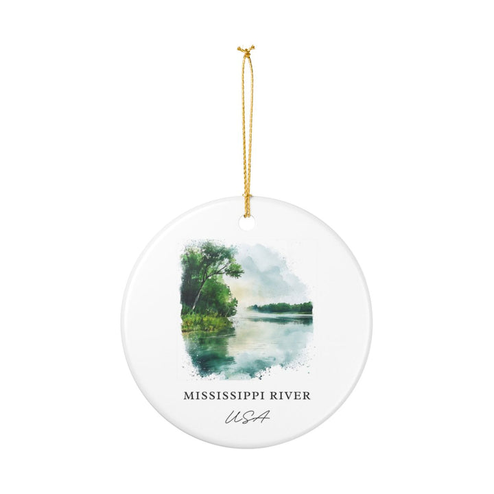 Mississippi River USA Ornament: Unique Mississippi River Souvenir, Mississippi River USA Xmas Decor, and Authentic Mississippi River Gift