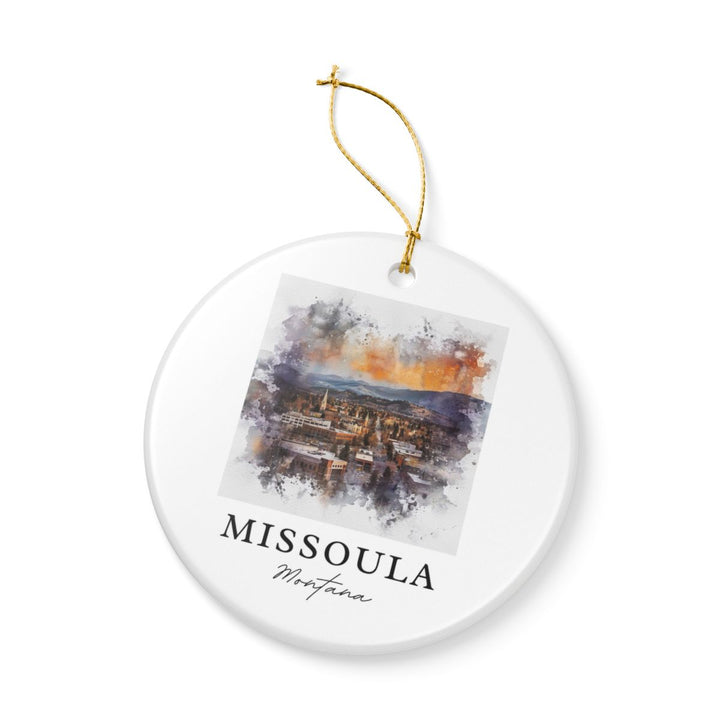Missoula Montana Ornament: Unique Missoula Souvenir, Missoula Montana Xmas Decor, and Authentic Missoula Gift