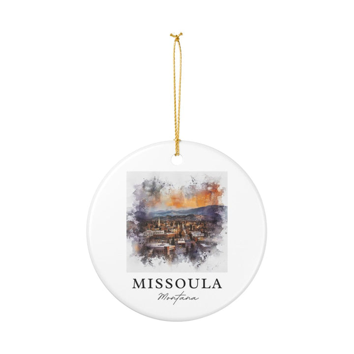 Missoula Montana Ornament: Unique Missoula Souvenir, Missoula Montana Xmas Decor, and Authentic Missoula Gift