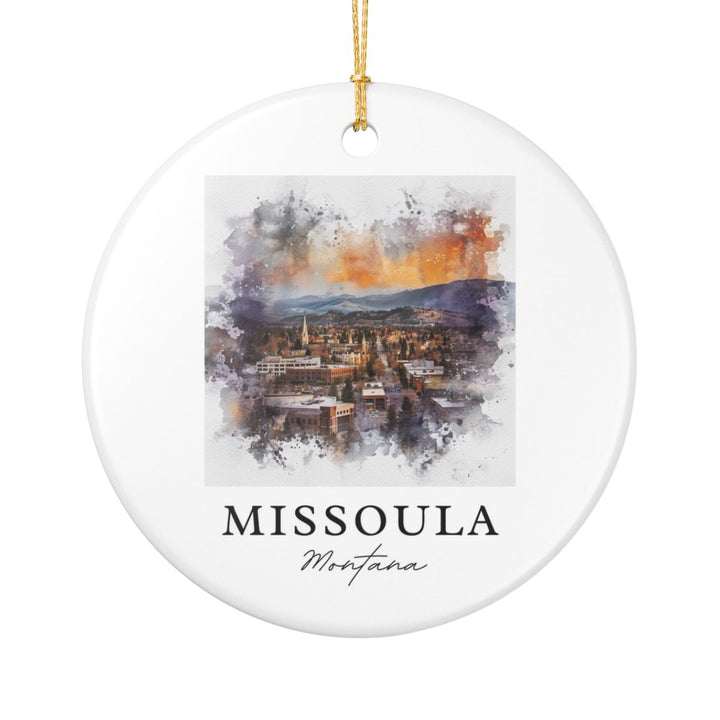 Missoula Montana Ornament: Unique Missoula Souvenir, Missoula Montana Xmas Decor, and Authentic Missoula Gift