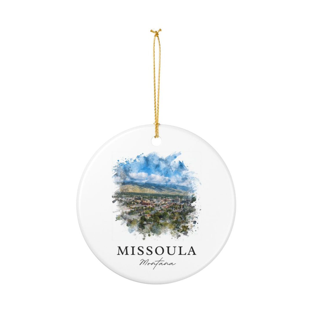 Missoula MT Ornament: Unique Missoula Souvenir, Missoula Montana Xmas Decor, and Authentic Missoula Gift