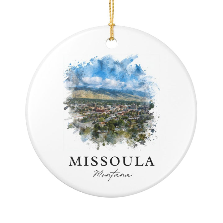 Missoula MT Ornament: Unique Missoula Souvenir, Missoula Montana Xmas Decor, and Authentic Missoula Gift