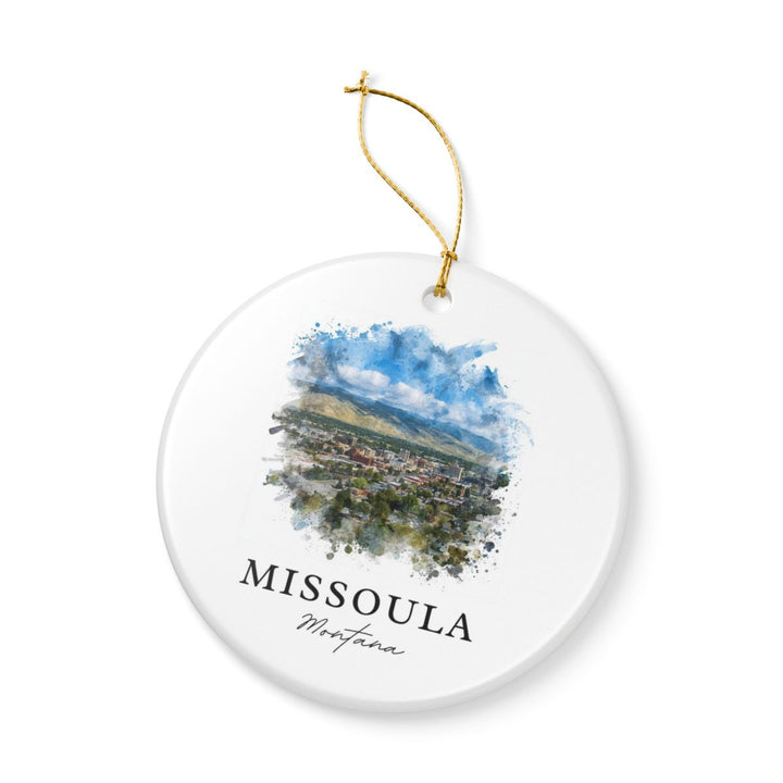 Missoula MT Ornament: Unique Missoula Souvenir, Missoula Montana Xmas Decor, and Authentic Missoula Gift