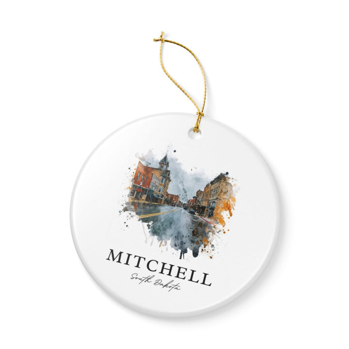Mitchell South Dakota Ornament: Unique Mitchell Souvenir, Mitchell South Dakota Xmas Decor, and Authentic Mitchell Gift