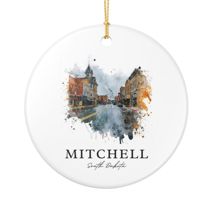 Mitchell South Dakota Ornament: Unique Mitchell Souvenir, Mitchell South Dakota Xmas Decor, and Authentic Mitchell Gift