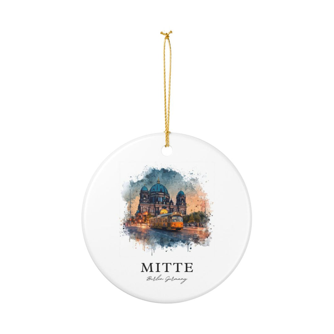 Mitte Berlin Germany Ornament: Unique Mitte Berlin Souvenir, Mitte Berlin Germany Xmas Decor, and Authentic Mitte Berlin Gift