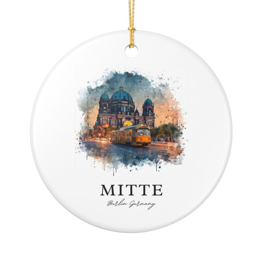 Mitte Berlin Germany Ornament: Unique Mitte Berlin Souvenir, Mitte Berlin Germany Xmas Decor, and Authentic Mitte Berlin Gift