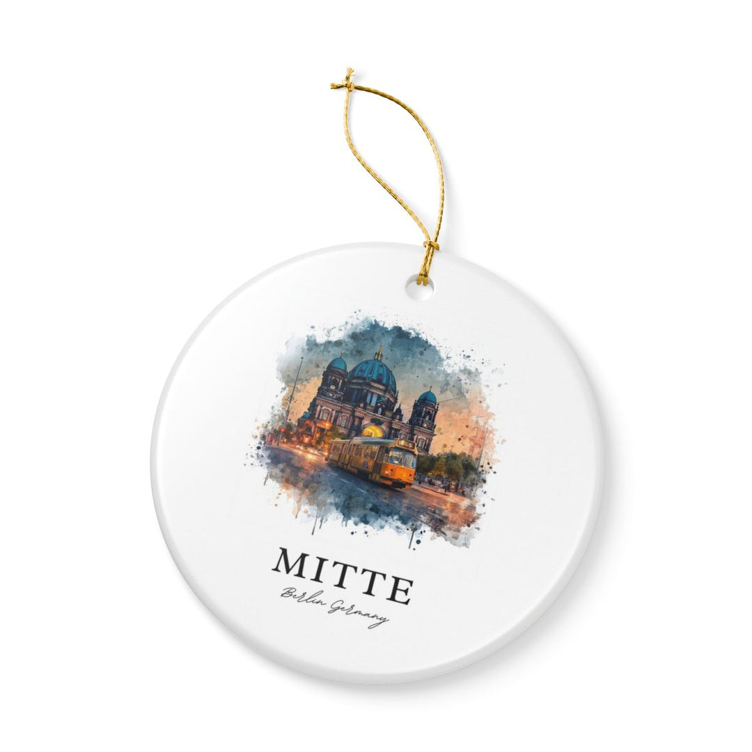 Mitte Berlin Germany Ornament: Unique Mitte Berlin Souvenir, Mitte Berlin Germany Xmas Decor, and Authentic Mitte Berlin Gift