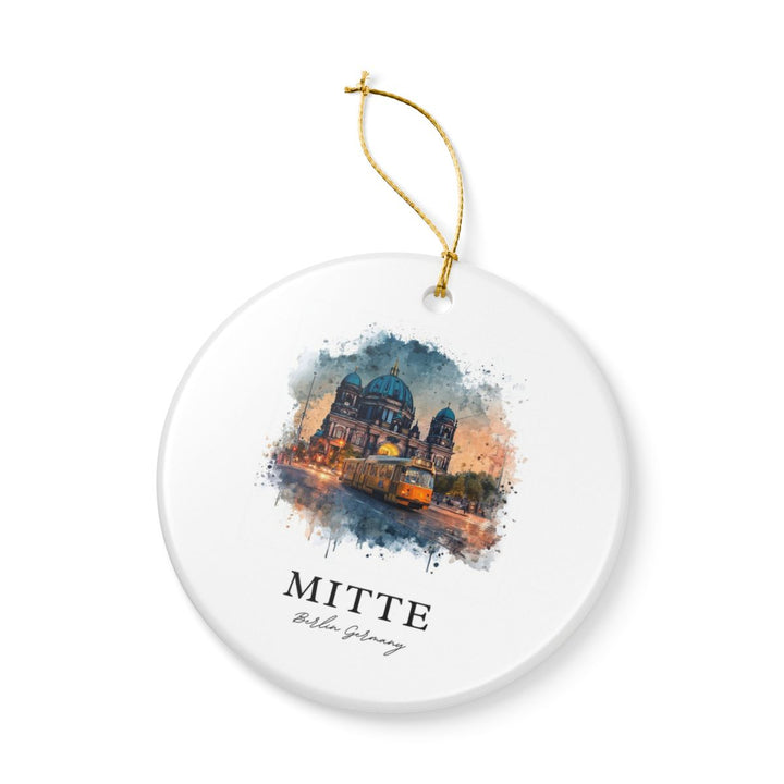 Mitte Berlin Germany Ornament: Unique Mitte Berlin Souvenir, Mitte Berlin Germany Xmas Decor, and Authentic Mitte Berlin Gift