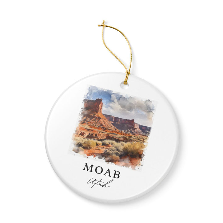 Moab Utah Ornament: Unique Moab Souvenir, Moab Utah Xmas Decor, and Authentic Moab Gift