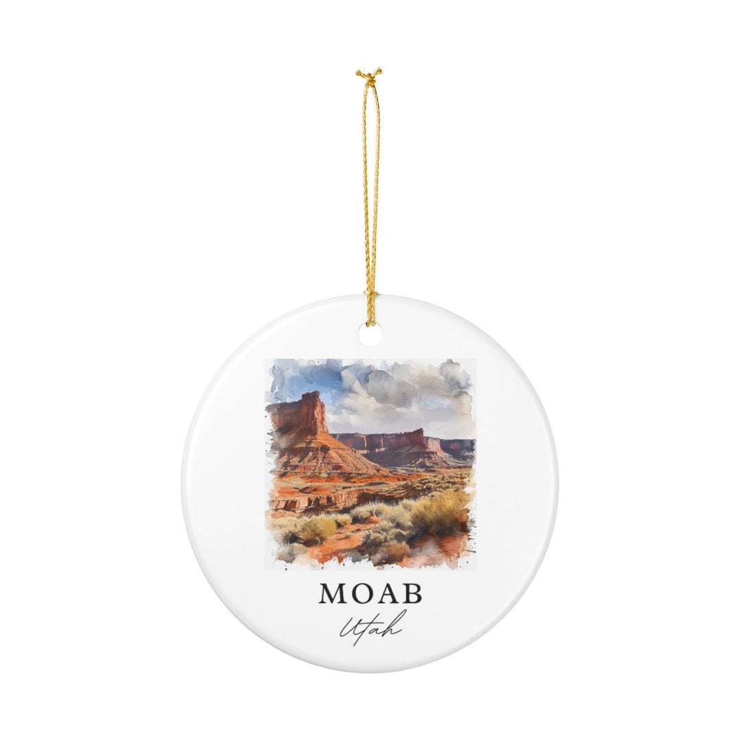 Moab Utah Ornament: Unique Moab Souvenir, Moab Utah Xmas Decor, and Authentic Moab Gift