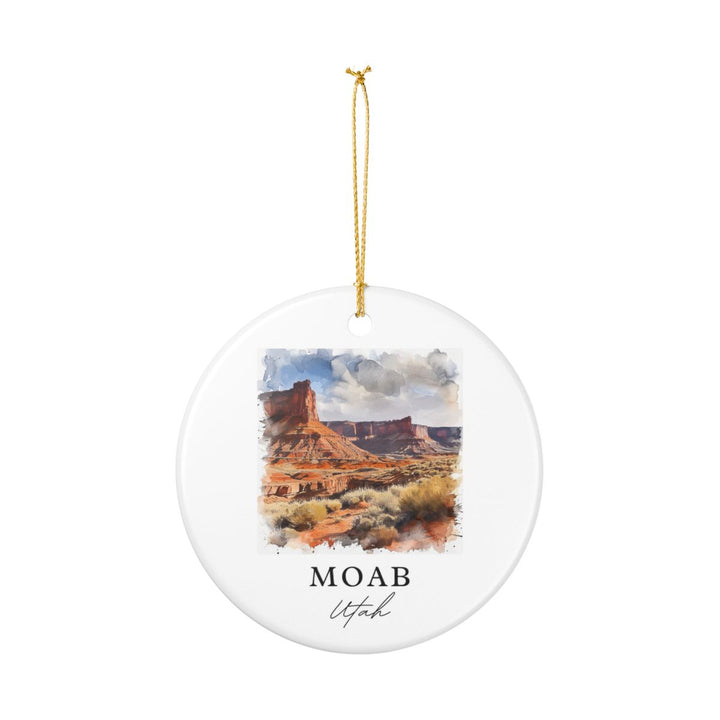 Moab Utah Ornament: Unique Moab Souvenir, Moab Utah Xmas Decor, and Authentic Moab Gift