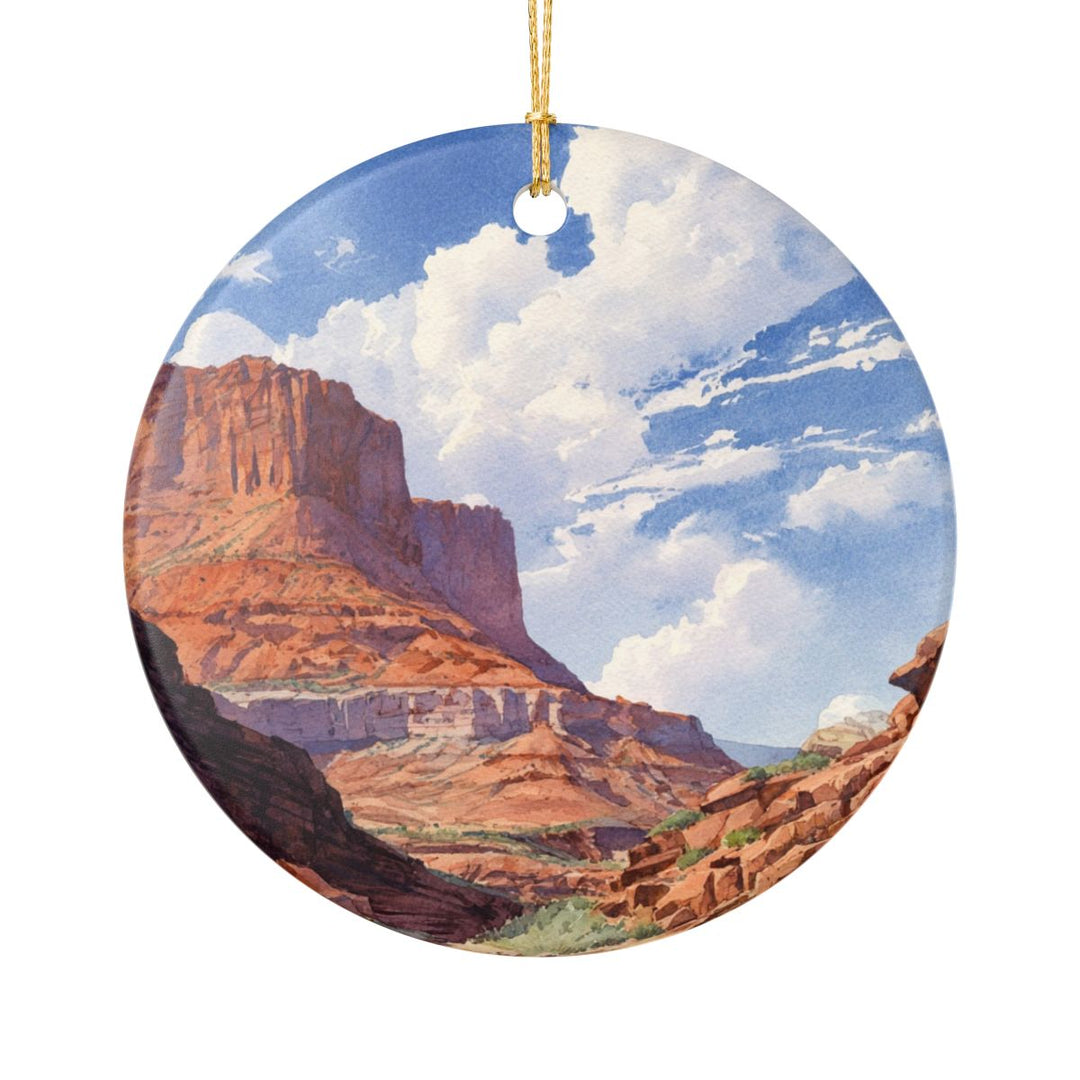 Moab Utah USA Ornament: Unique Moab Souvenir, Moab Utah Xmas Decor, and Authentic Moab Gift