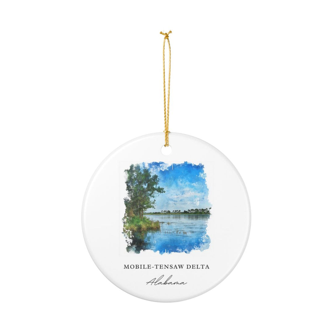 Mobile-tensaw Delta Ornament: Unique Mobile-tensaw Delta Souvenir, Mobile-tensaw Delta Xmas Decor, and Authentic Mobile-tensaw Delta Gift