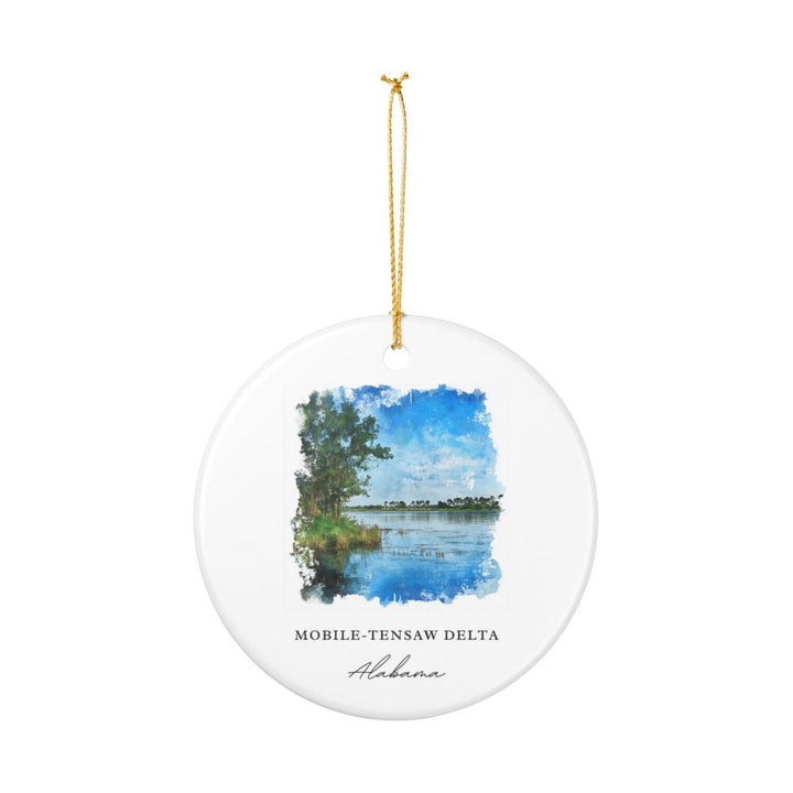 Mobile-tensaw Delta Ornament: Unique Mobile-tensaw Delta Souvenir, Mobile-tensaw Delta Xmas Decor, and Authentic Mobile-tensaw Delta Gift