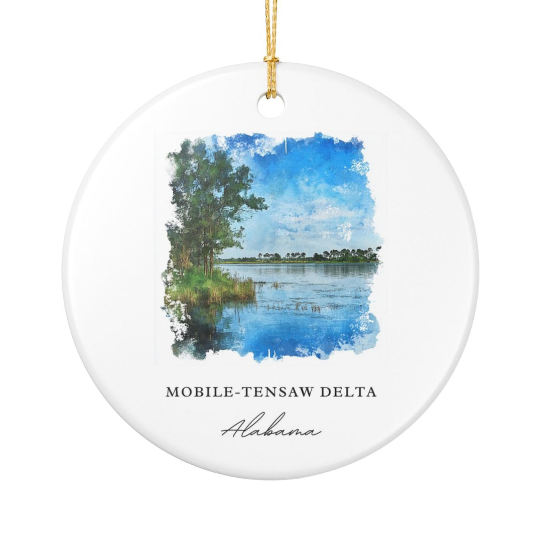 Mobile-tensaw Delta Ornament: Unique Mobile-tensaw Delta Souvenir, Mobile-tensaw Delta Xmas Decor, and Authentic Mobile-tensaw Delta Gift