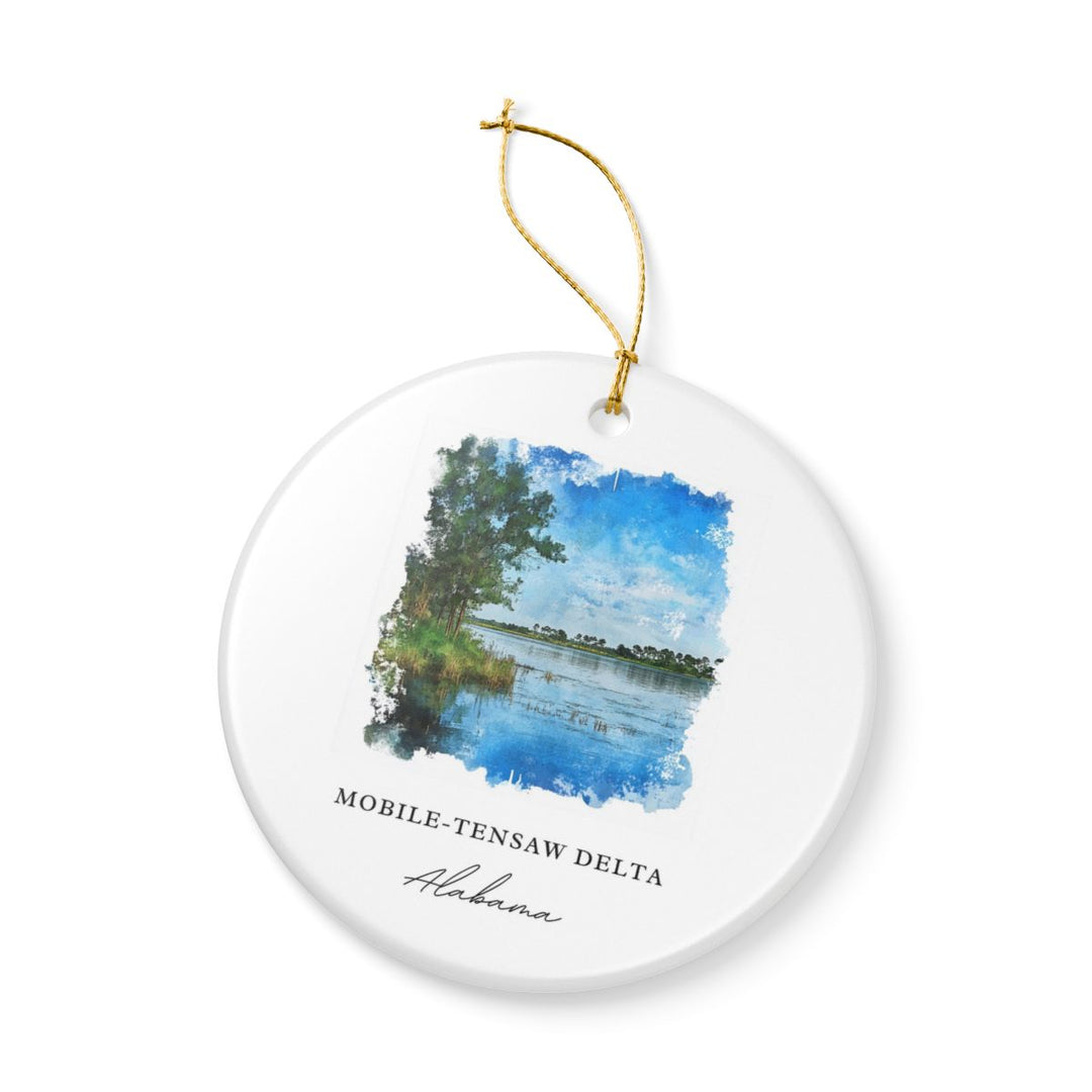 Mobile-tensaw Delta Ornament: Unique Mobile-tensaw Delta Souvenir, Mobile-tensaw Delta Xmas Decor, and Authentic Mobile-tensaw Delta Gift