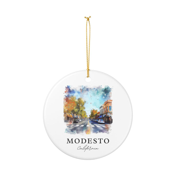 Modesto California Ornament: Unique Modesto Souvenir, Modesto California Xmas Decor, and Authentic Modesto Gift