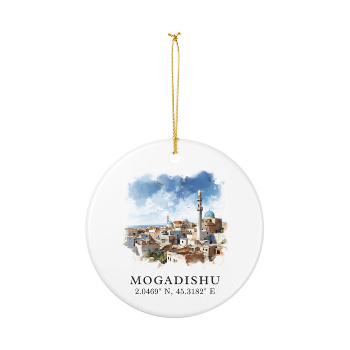 Mogadishu Somalia Ornament: Unique Mogadishu Somalia Souvenir, Mogadishu Somalia Xmas Decor, and Authentic Mogadishu Somalia Gift