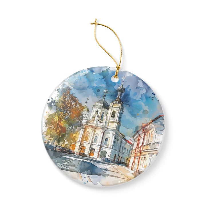 Mogilev Belarus Ornament: Unique Mogilev Belarus Souvenir, Mogilev Belarus Xmas Decor, and Authentic Mogilev Belarus Gift