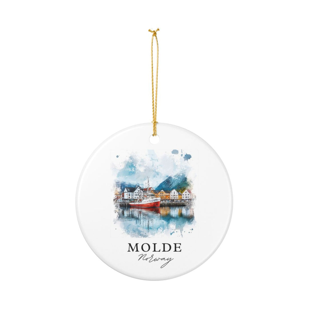 Molde Norway Ornament: Unique Molde Souvenir, Molde Norway Xmas Decor, and Authentic Molde Gift