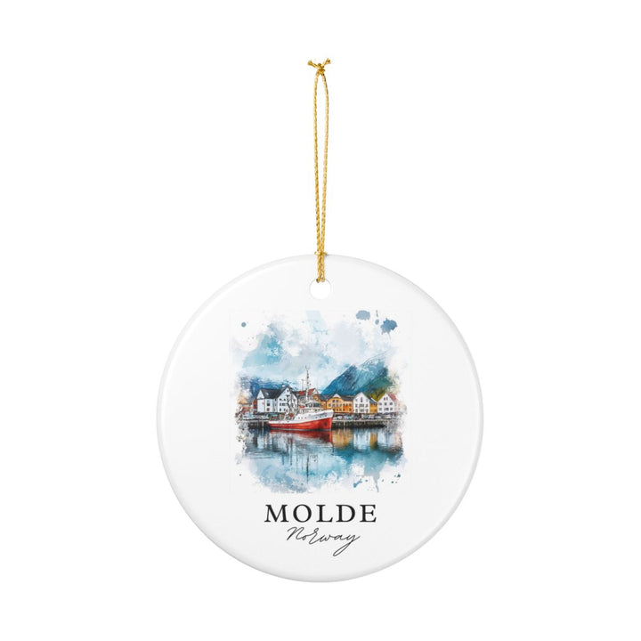 Molde Norway Ornament: Unique Molde Souvenir, Molde Norway Xmas Decor, and Authentic Molde Gift