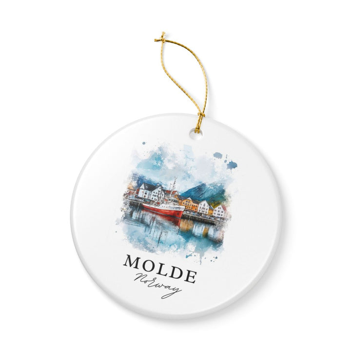 Molde Norway Ornament: Unique Molde Souvenir, Molde Norway Xmas Decor, and Authentic Molde Gift
