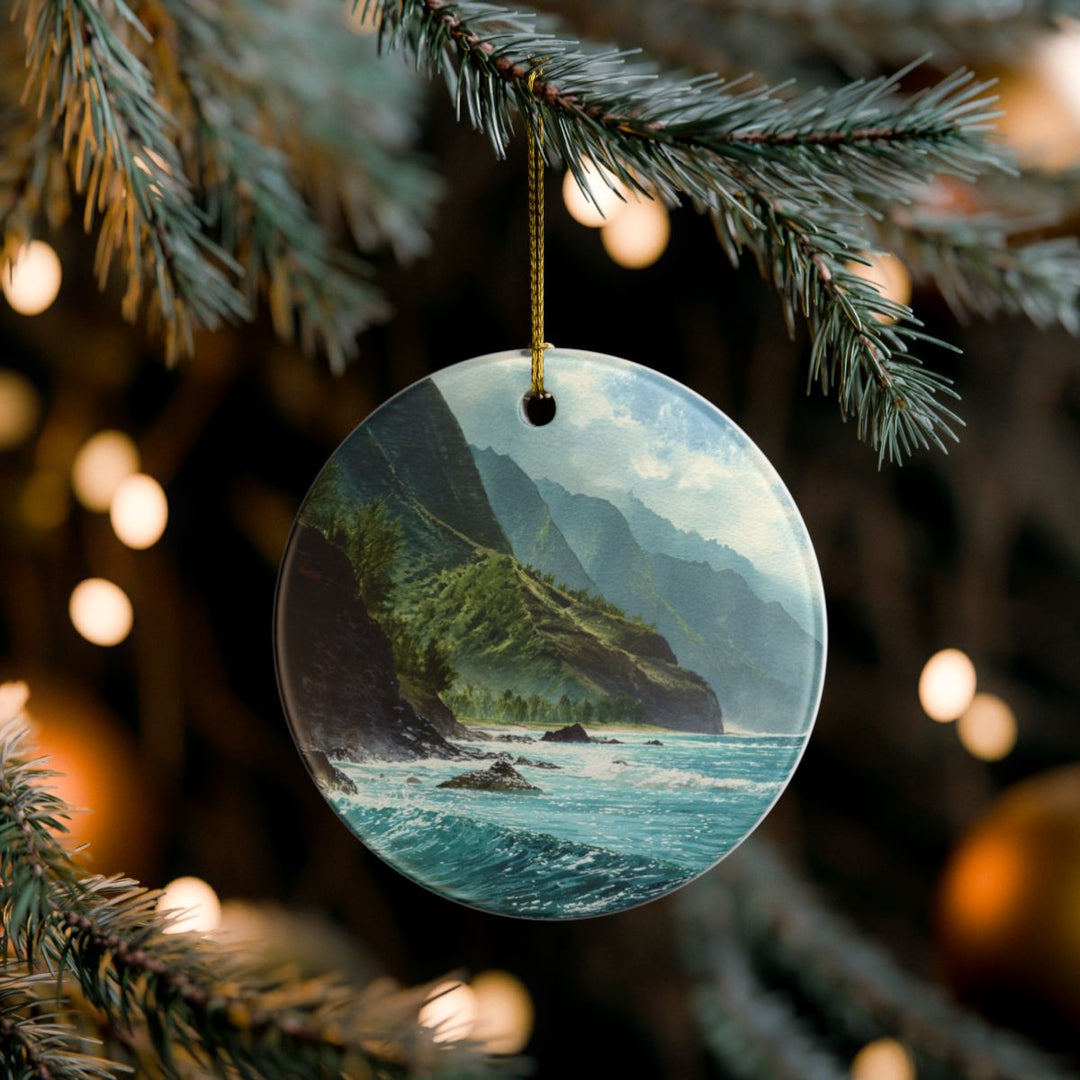 Molokai Hawaii Ornament: Unique Molokai Souvenir, Molokai Hawaii Xmas Decor, and Authentic Molokai Gift