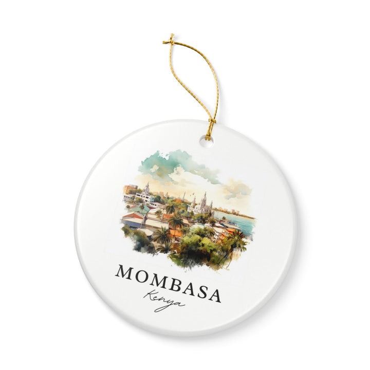 Mombasa Kenya Ornament: Unique Mombasa Kenya Souvenir, Mombasa Kenya Xmas Decor, and Authentic Mombasa Kenya Gift