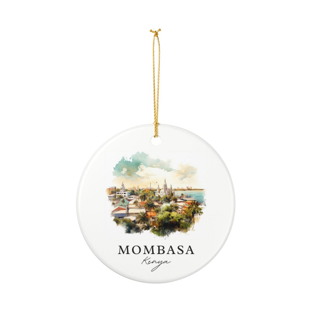 Mombasa Kenya Ornament: Unique Mombasa Kenya Souvenir, Mombasa Kenya Xmas Decor, and Authentic Mombasa Kenya Gift