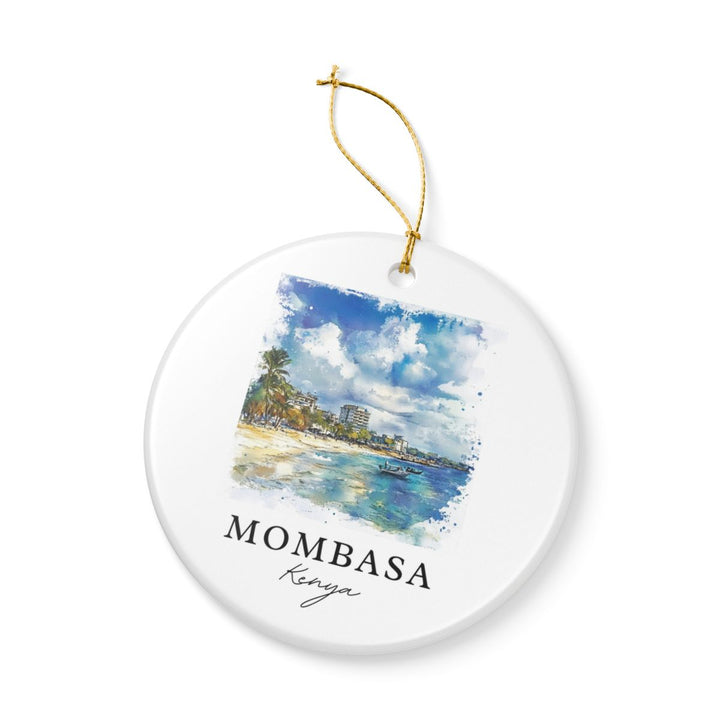 Mombasa Kenya Ornament: Unique Mombasa Kenya Souvenir, Mombasa Kenya Xmas Decor, and Authentic Mombasa Kenya Gift