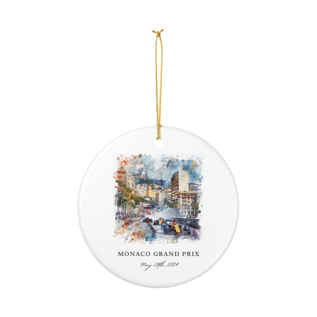 Monaco Ornament: Unique Monaco Souvenir, Monaco Xmas Decor, and Authentic Monaco Gift