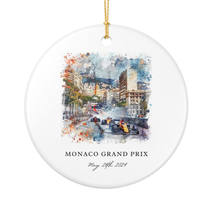 Monaco Ornament: Unique Monaco Souvenir, Monaco Xmas Decor, and Authentic Monaco Gift