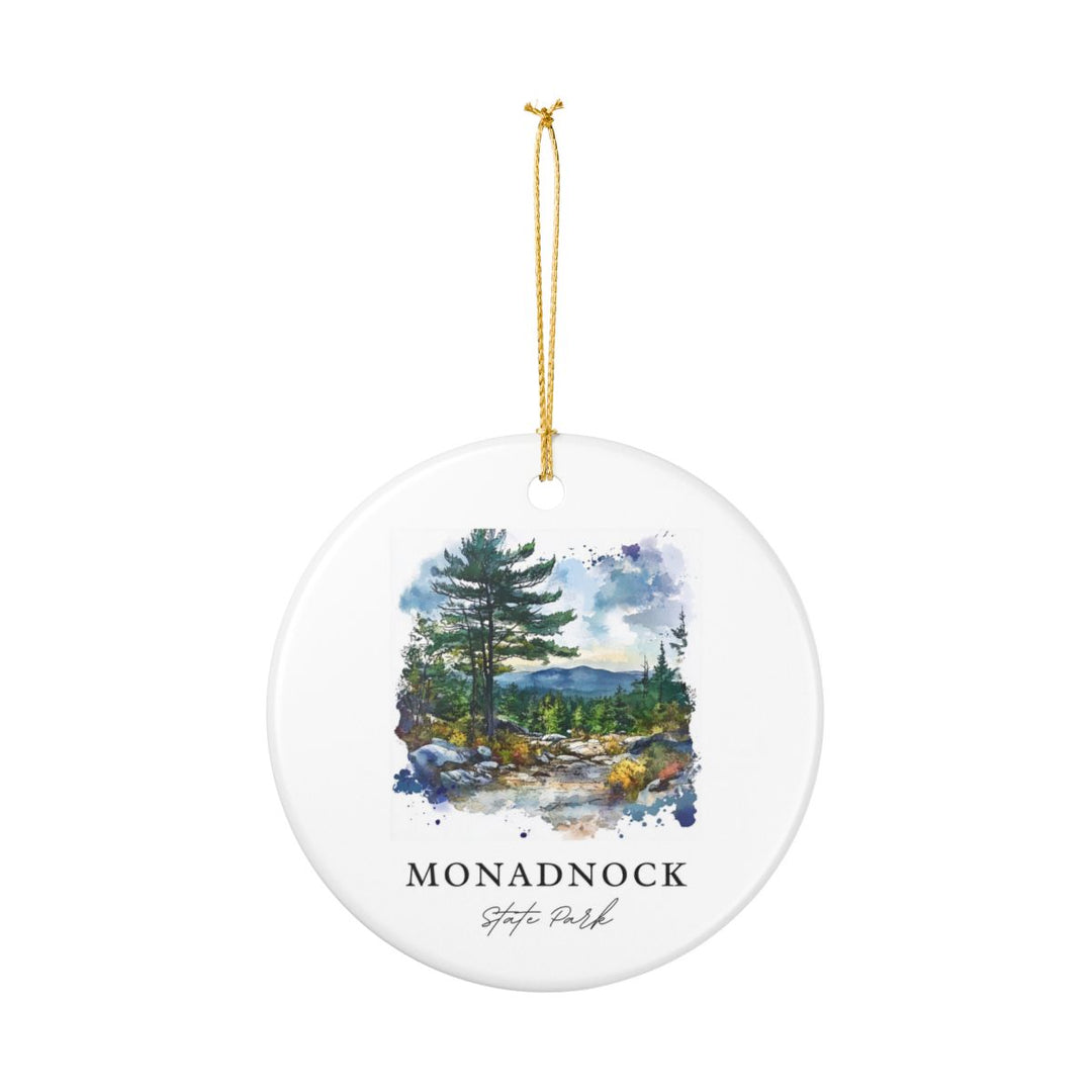 Monadnock State Park Ornament: Unique Monadnock State Park Souvenir, Monadnock State Park Xmas Decor, and Authentic Monadnock State Park Gift