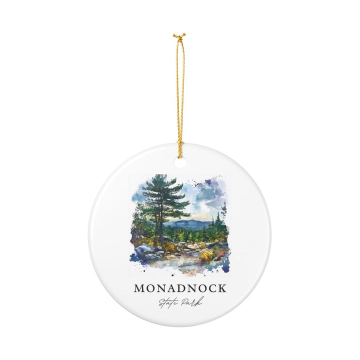 Monadnock State Park Ornament: Unique Monadnock State Park Souvenir, Monadnock State Park Xmas Decor, and Authentic Monadnock State Park Gift