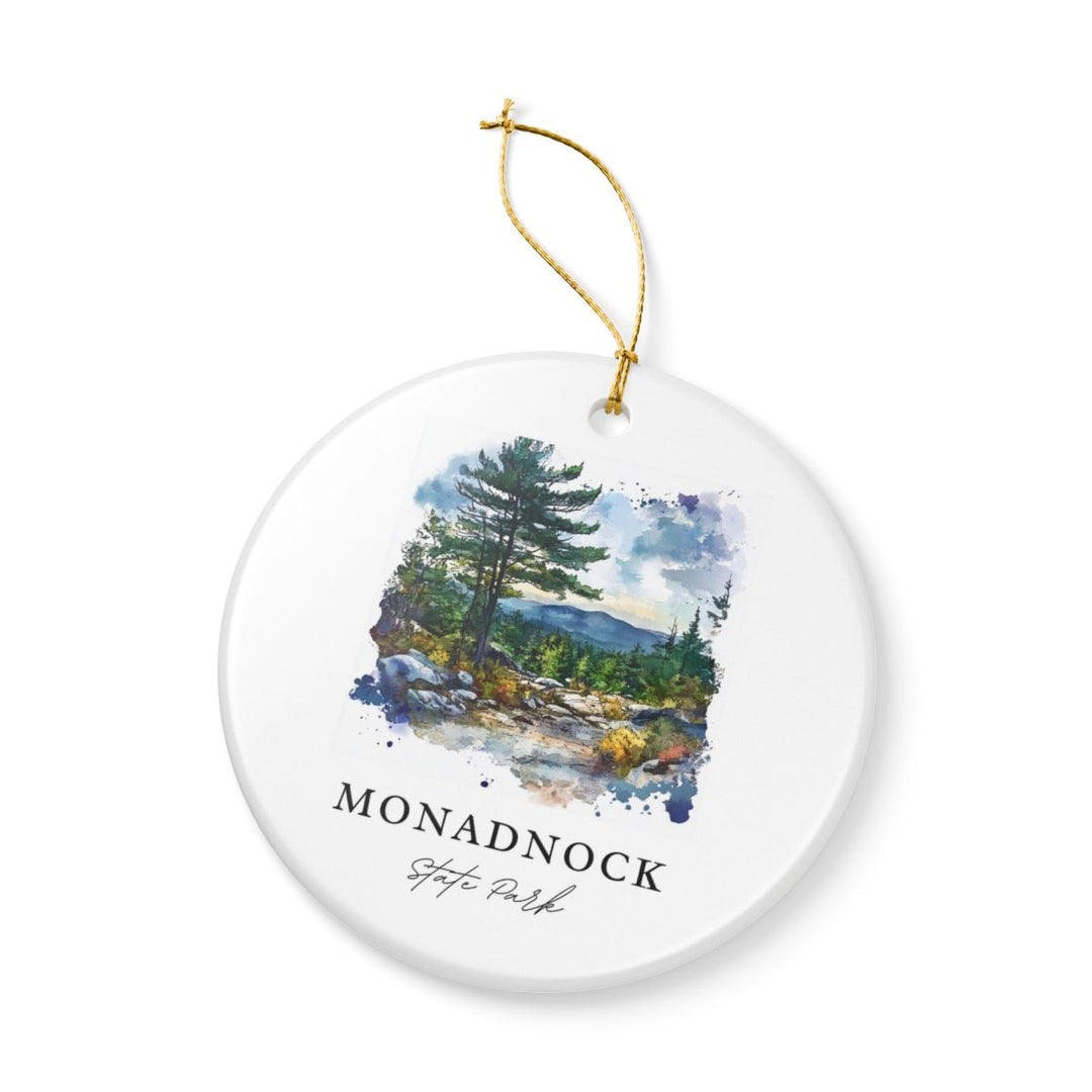 Monadnock State Park Ornament: Unique Monadnock State Park Souvenir, Monadnock State Park Xmas Decor, and Authentic Monadnock State Park Gift