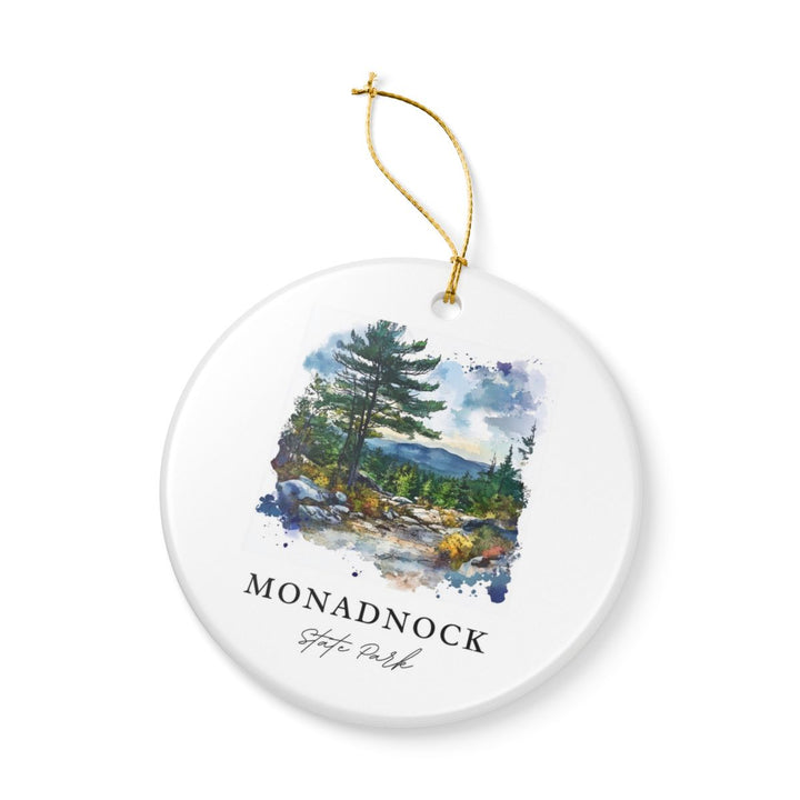 Monadnock State Park Ornament: Unique Monadnock State Park Souvenir, Monadnock State Park Xmas Decor, and Authentic Monadnock State Park Gift