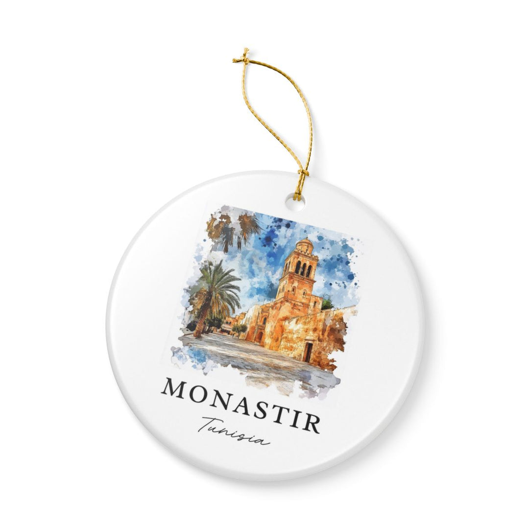 Monastir Tunisia Ornament: Unique Monastir Tunisia Souvenir, Monastir Tunisia Xmas Decor, and Authentic Monastir Tunisia Gift