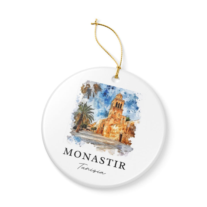 Monastir Tunisia Ornament: Unique Monastir Tunisia Souvenir, Monastir Tunisia Xmas Decor, and Authentic Monastir Tunisia Gift