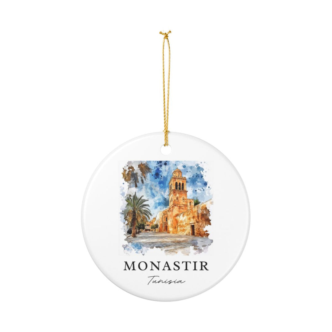 Monastir Tunisia Ornament: Unique Monastir Tunisia Souvenir, Monastir Tunisia Xmas Decor, and Authentic Monastir Tunisia Gift