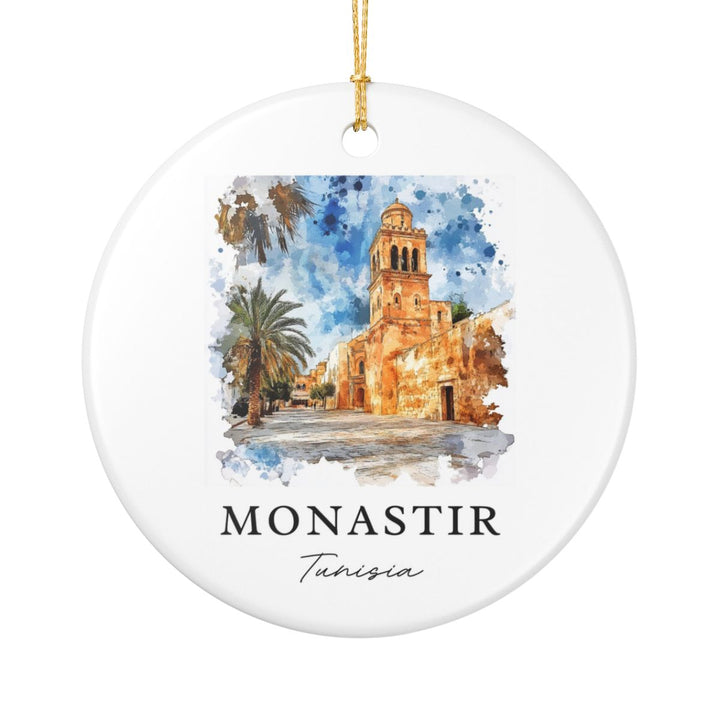 Monastir Tunisia Ornament: Unique Monastir Tunisia Souvenir, Monastir Tunisia Xmas Decor, and Authentic Monastir Tunisia Gift