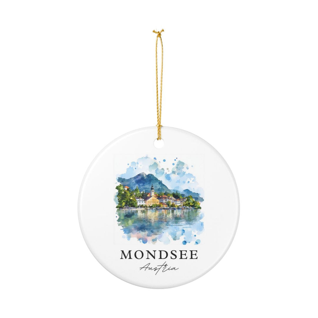 Mondsee Austria Ornament: Unique Mondsee Souvenir, Mondsee Austria Xmas Decor, and Authentic Mondsee Gift
