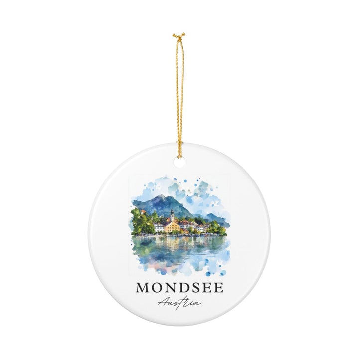 Mondsee Austria Ornament: Unique Mondsee Souvenir, Mondsee Austria Xmas Decor, and Authentic Mondsee Gift