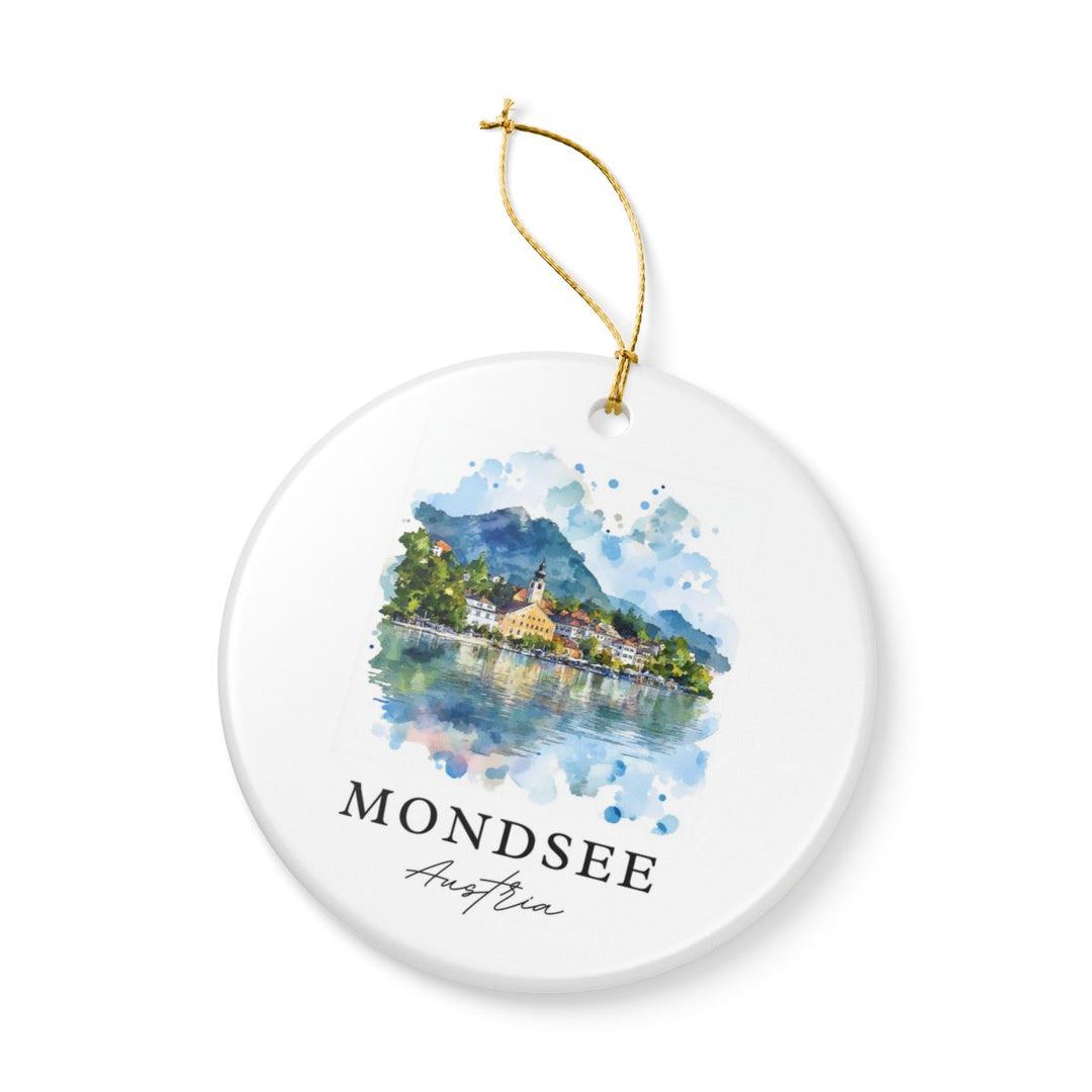 Mondsee Austria Ornament: Unique Mondsee Souvenir, Mondsee Austria Xmas Decor, and Authentic Mondsee Gift
