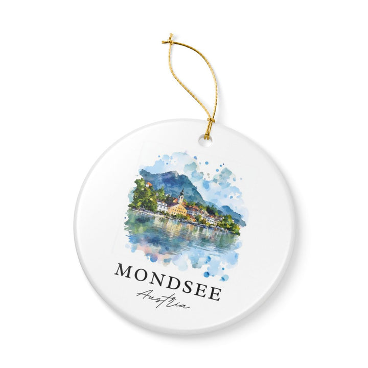 Mondsee Austria Ornament: Unique Mondsee Souvenir, Mondsee Austria Xmas Decor, and Authentic Mondsee Gift